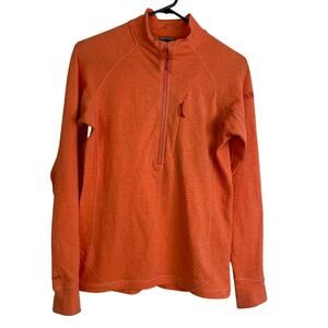 Rab Nexus Half Zip Fleece Womens Medium Orange Pullover Outdoors Hiking Ski